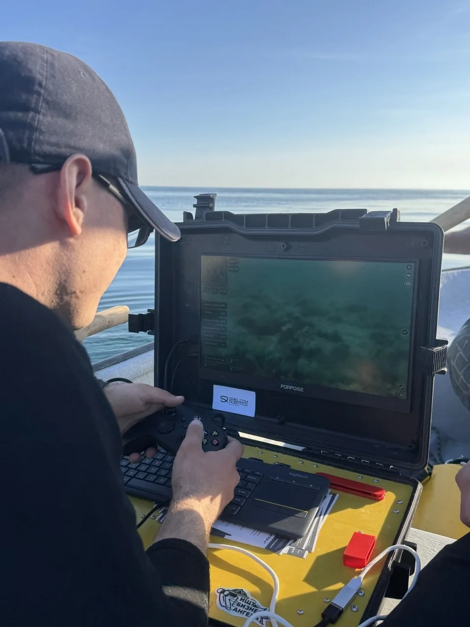 Live demonstration of the vehicle at sea
