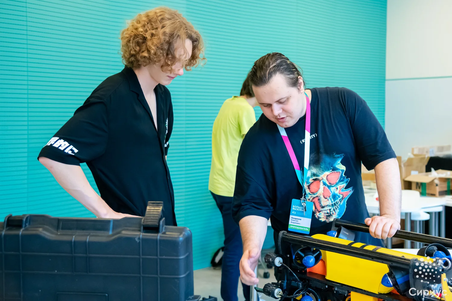 Instructor and trainee preparing the vehicle for launch